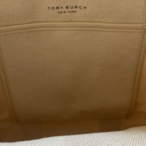TORY BURCH Canvas Logo Tote Bag - Picture 7 of 11